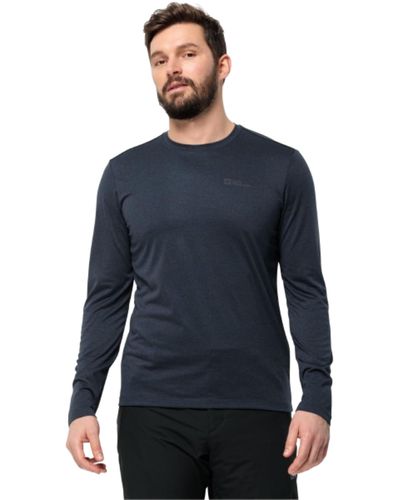 Jack Wolfskin Sky Thermal Ls T M Long-sleeved T-shirt - Blue