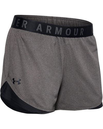 Under Armour S Play Up 2 Shorts Carbon Heather 3xl - Black