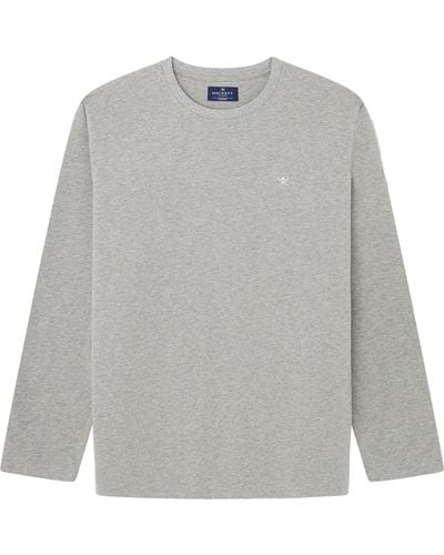 Hackett Classic Ls Tshirt T-shirt - Grey