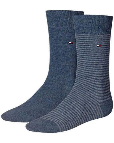 Tommy Hilfiger Small Stripe Socks - Azul