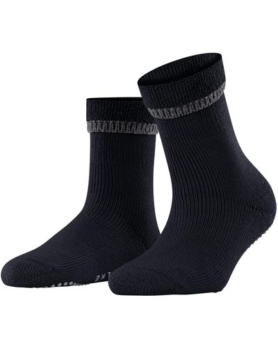 FALKE Hausschuh-Socken Cuddle Pads W HP Baumwolle rutschhemmende Noppen 1 Paar - Blau