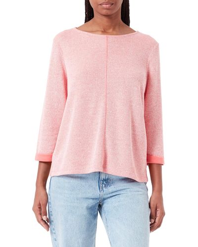Tom Tailor Cosy Swearshirt mit 3/4-Arm - Pink