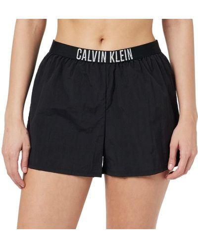 Calvin Klein Pantaloncini Donna Pantaloncini da Mare - Nero