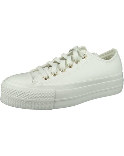 Converse Chuck Taylor All Star Lift Platform Mono White Sneakers Voor - Zwart
