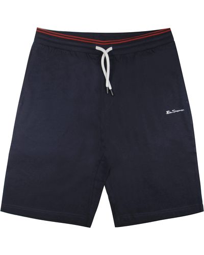 Ben Sherman Script Embroidered S Sweat Shorts 0065223 Navy - Blue