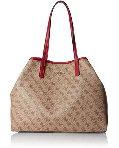 Guess Vikky Large Tote - Marrone