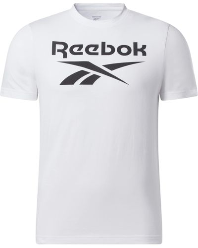 Reebok Identity Stacked Logo T-shirt - White