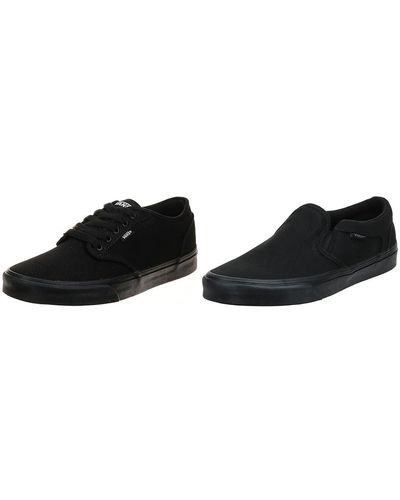 Vans Sneaker Canvas Black Black 44.5 EU + Slip on Canvas Black Black 44.5 EU - Nero