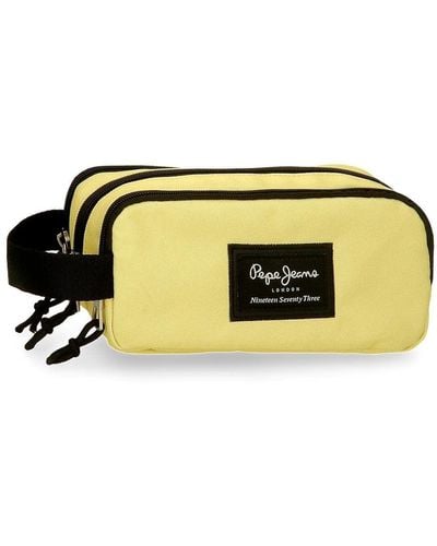 Pepe Jeans Aris Trousse Triple Jaune 22 x 10 x 9 cm Polyester - Multicolore