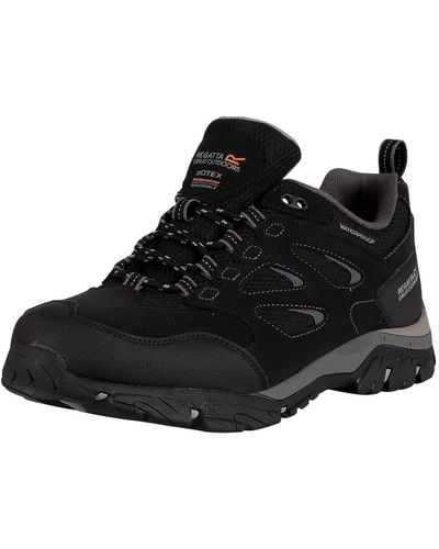 Regatta Holcombe Iep Low' Waterproof Breathable Rubber Toe Double Eyelet Walking Shoes - Noir