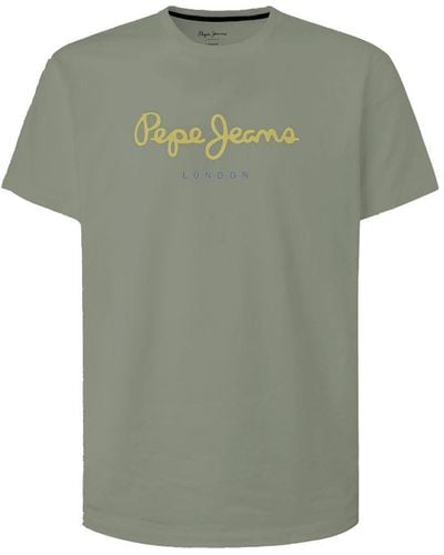 Pepe Jeans Eggo N T-shirt Voor - Groen