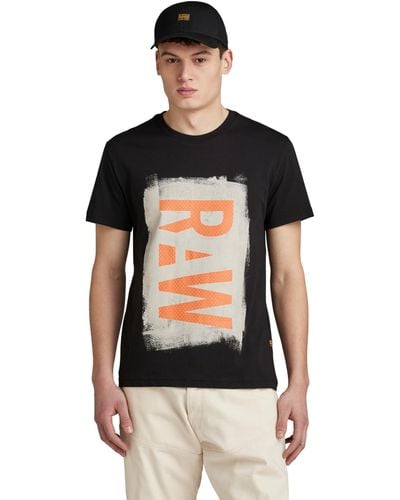 G-Star RAW Painted Raw Gr R T T-shirt - Black