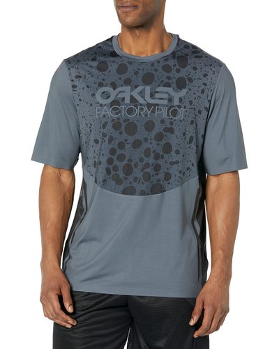 Oakley Erwachsene Maven Rc Kurzarmtrikot T-Shirt - Blau