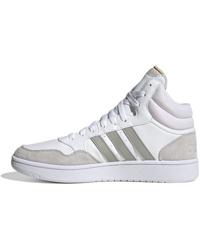 adidas Hoops 3.0 Mid Classic Vintage Trainers in White for Men | Lyst UK
