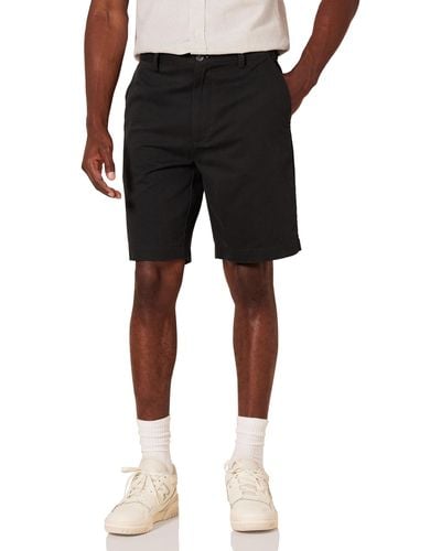 Amazon Essentials Pantalón Corto de 23 Cm de Ajuste Clásico Hombre - Negro