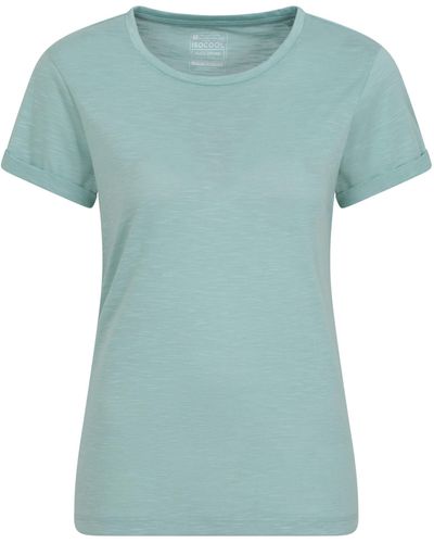 Mountain Warehouse Shirt - Breathable & Lightweight 100% Cotton Tee Shirt With Uv Protect - Best For Spring - Green