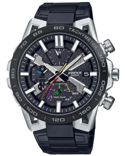 G-Shock Orologio Cronografo al Quarzo Uomo con Cinturino in Acciaio Inossidabile EQB-2000DC-1AER - Nero