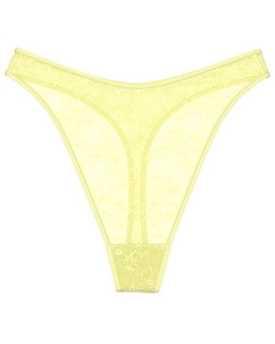 Triumph Bright Spotlight High Leg String Underwear - Gelb