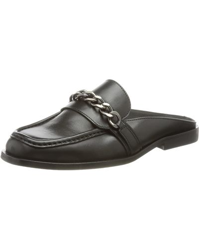 Vero Moda Vmbeate Leather Mule Sandal - Black