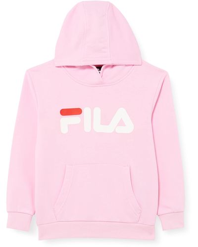 Fila Logo Svindal Classic Felpa con Cappuccio - Rosa