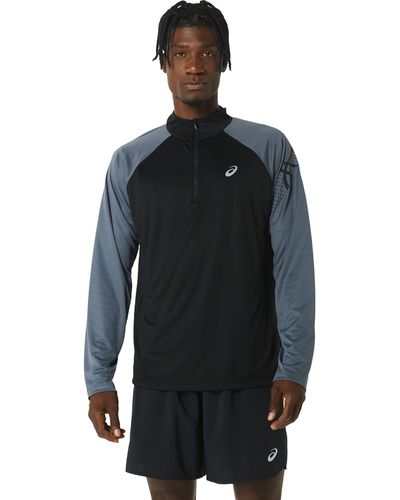 Asics Icon LS 1/2 Zip Sweatshirt - Negro