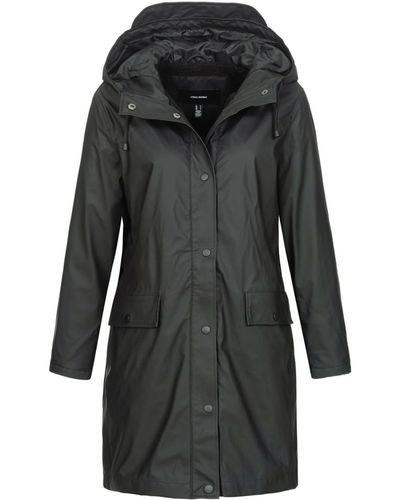Vero Moda Rain jacket Long Asphalt L Asphalt L - Nero