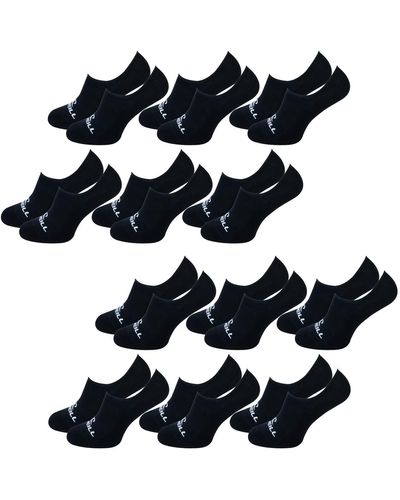 O'neill Sportswear Footie 12er Pack Sneaker Socken Unsichtbare Kurze Füßlinge Baumwolle Sommer Schwarz Weiß 35-38 39-42 43-46 - Blau