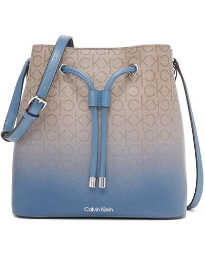 Calvin Klein Gabrianna Bucket Bag - Blue