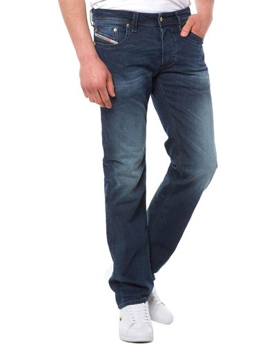 DIESEL Stretch Jeans LARKEE 0853R dunkelblau verwaschen
