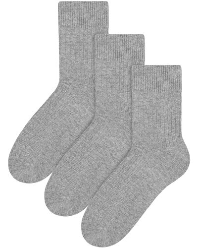 Steve Madden Wool Dress Socks - Grey