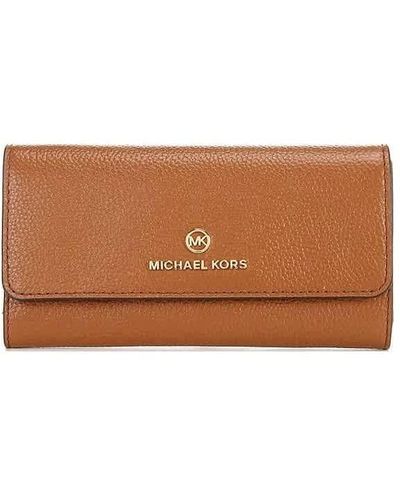 Michael Kors Jet Set Charm Large Trifold Wallet Luggage One Size - Marrone