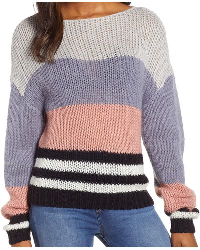 Lucky Brand Bold Stripe Pullover Sweater - Multicolor