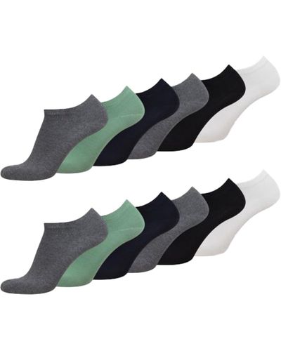 Tom Tailor Bequeme Socken - Socken für den Alltag und Freizeit simple green 43-46- im praktischen 12er - Mehrfarbig