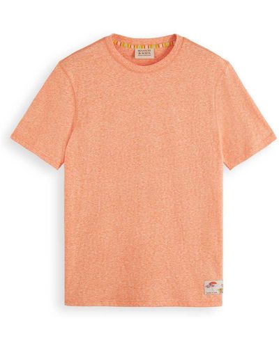 Scotch & Soda Melange Label T-shirt - Orange