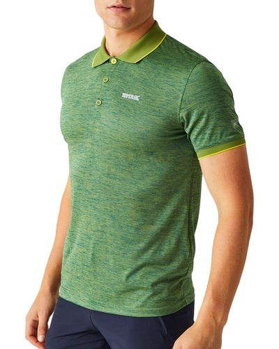 Regatta S Remex Ii Short Sleeve Quick Drying Polo Shirt - Green