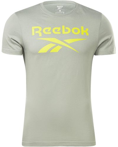 Reebok Logo Identity Big T-Shirt Uomo - Verde
