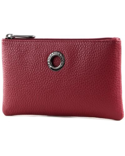 Mandarina Duck Mellow Leather Pouch Rumba Red - Rosso