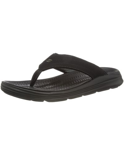 Skechers Go Consistent Flip Flop-athletic Beach Shower Shoe Slipper Thong Sandals - Black