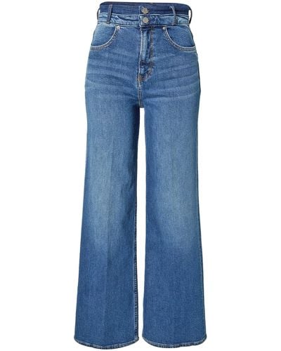 S.oliver 120.10.202.26.180.2109782 Hose lang SURI WIDE LEG - Blau