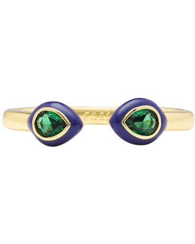 Fossil Ring - Green