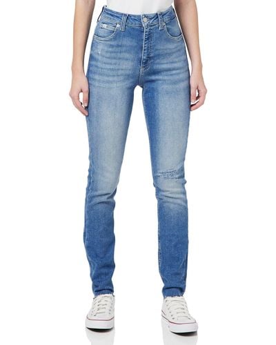 Calvin Klein Jeans High Rise Skinny J20J219514 Pantaloni - Blu