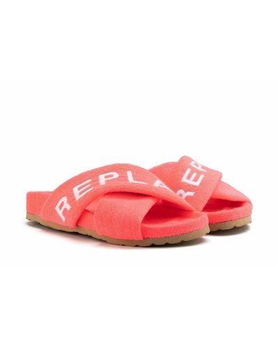 Replay Gaby Cross Slipper - Red