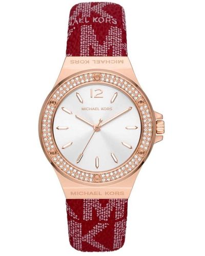 Michael Kors Mk7233 Ladies Lennox Watch in Pink | Lyst UK