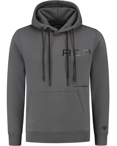 Replay M6710 Hooded Sweatshirt - Grey