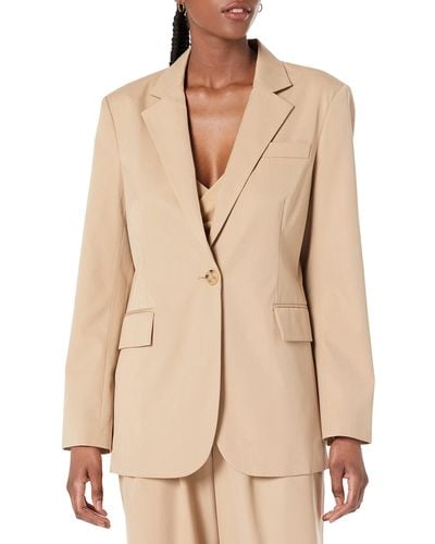 The Drop Ramona Loose Fit Relaxed Blazer - Natur
