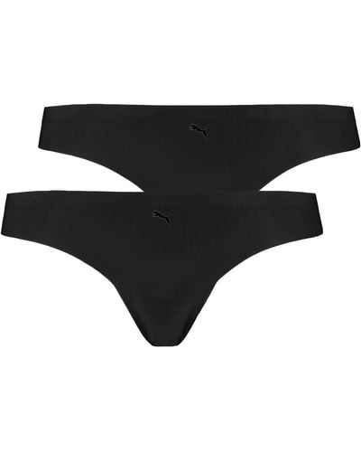 PUMA String Thong Panties - Schwarz