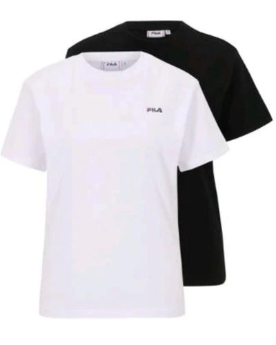 Fila Bari Double Pack T-Shirt - Nero