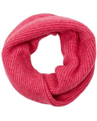 Esprit Loop-Schal aus Mohair und Wolle im Twist-Design - Pink