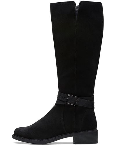 Clarks Maye Shine Fashion Boot - Black