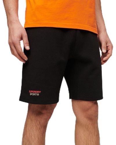 Superdry Sport Tech Logo Tapered Sweat Shorts XL - Noir